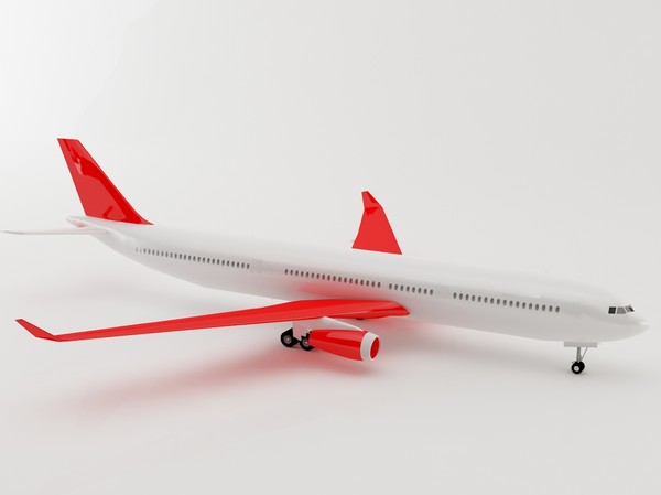 3dsmax airbus a330 - Airbus A330 by luledesign